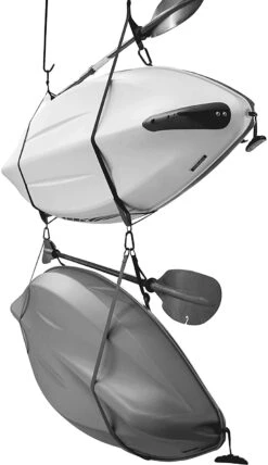Kayak And SUP Storage Straps 16 Kayak And SUP Storage Straps -Pelican Sport Shop Systemedesanglederangementdoublepourkayak Pourinterieuretexterieur Cintrespourplanchedepaddle Livreavecclipdepagaie PS1954