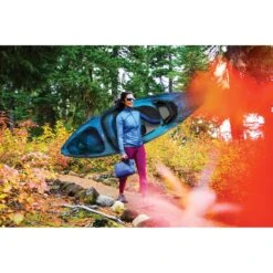 Pelican Sport Mission 100 Kayak With Paddle -Pelican Sport Shop mission 20100 20kayak 20with 20paddle KAP10P100 Blue PELICAN lifestyle 1